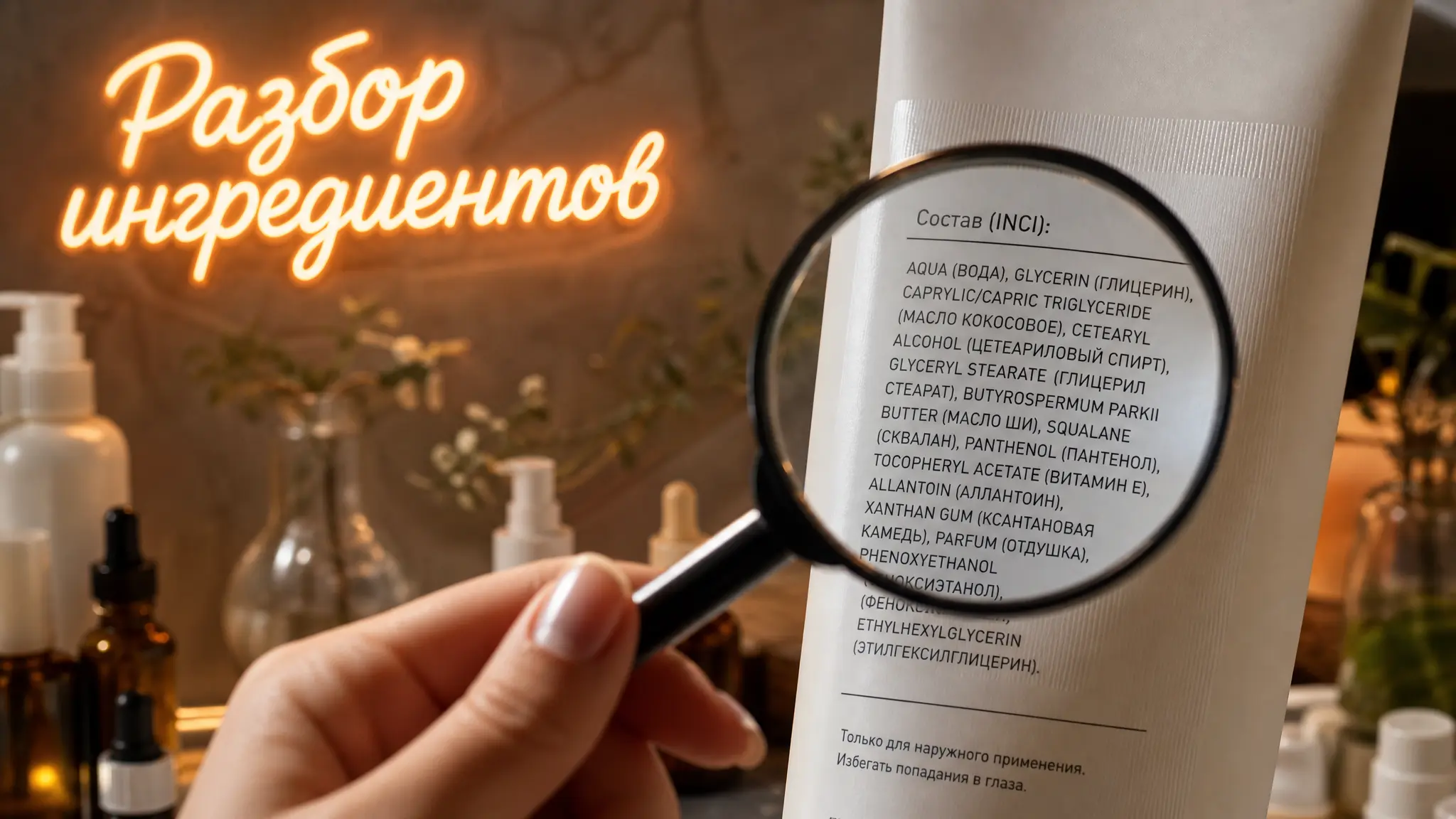 Разбор состава косметики по списку INCI для понимания безопасности продукта