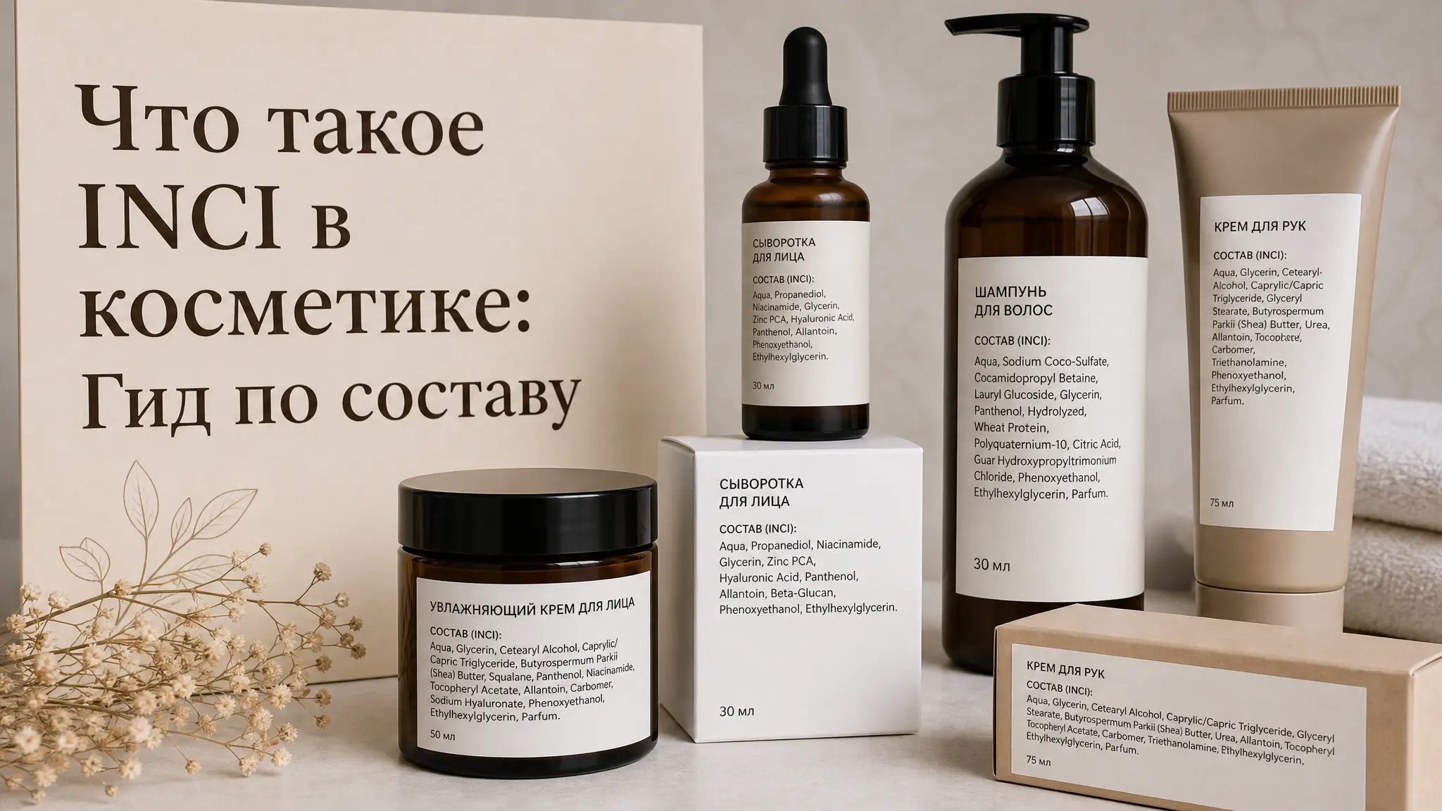 Расшифровка INCI в косметике: полное руководство по пониманию состава для осознанного выбора