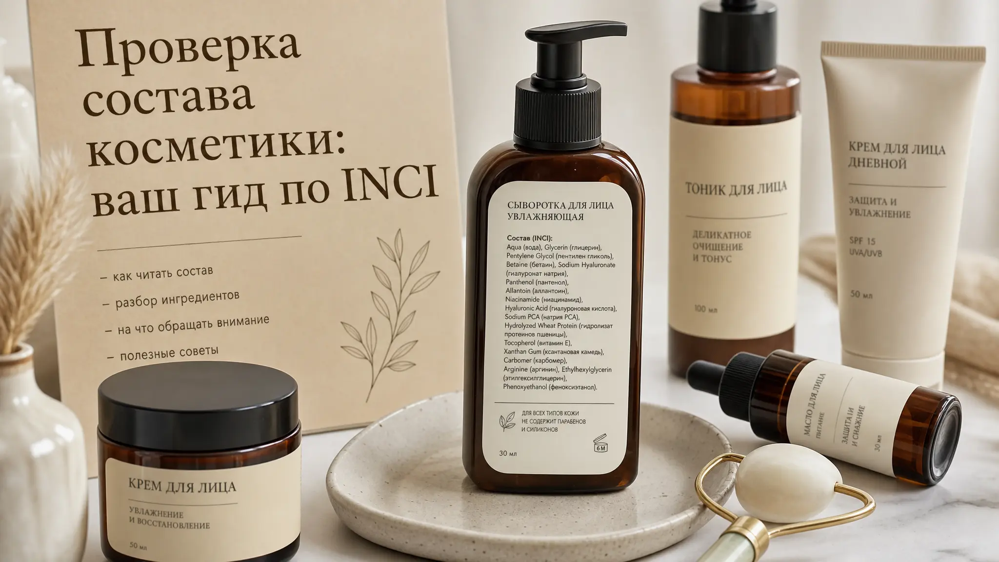 Руководство по расшифровке состава косметики по системе INCI, помогающее выбрать лучшие средства для ухода за кожей