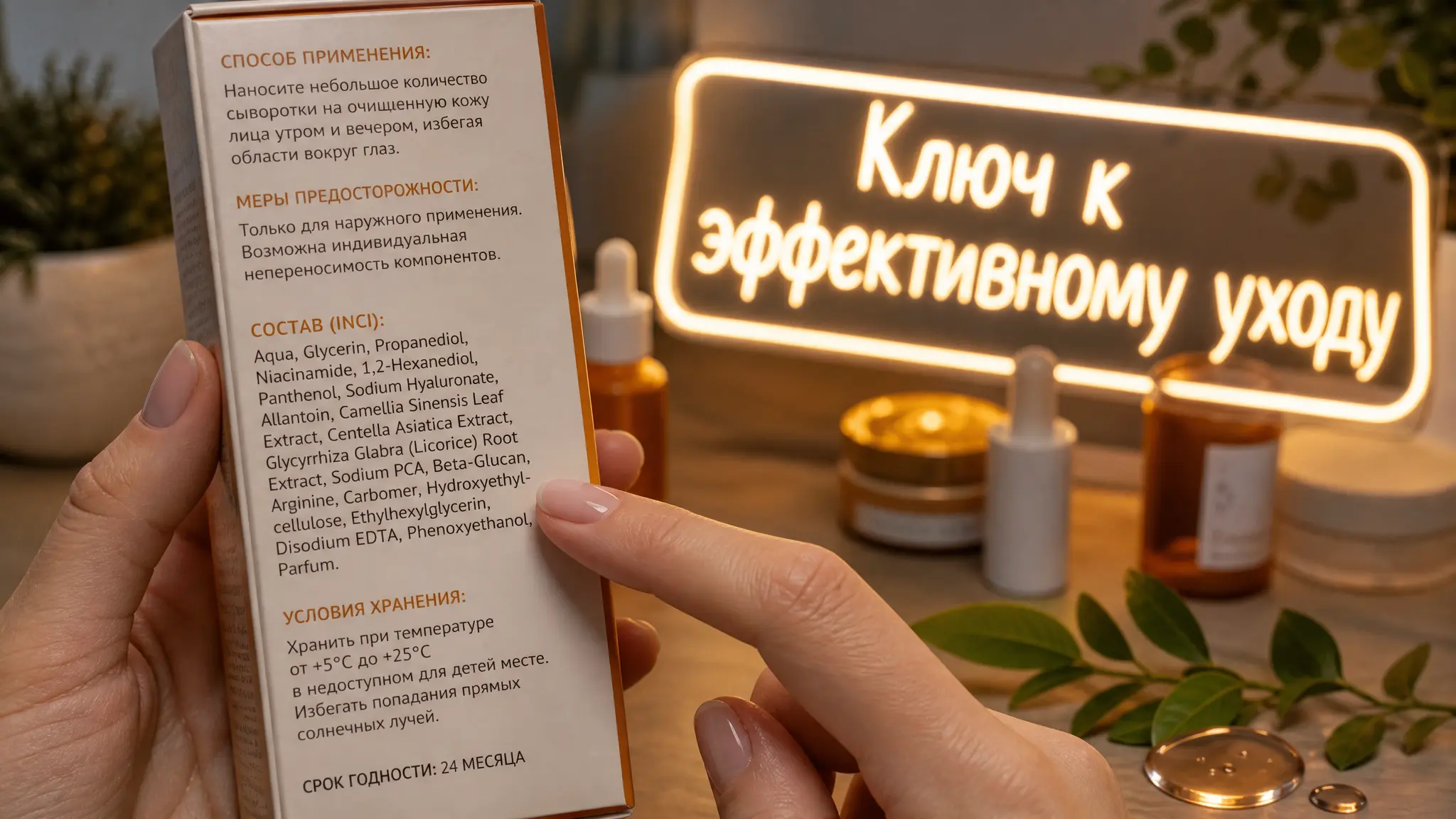 Ключ к эффективному уходу за кожей: расшифровка состава косметики по русским названиям ингредиентов