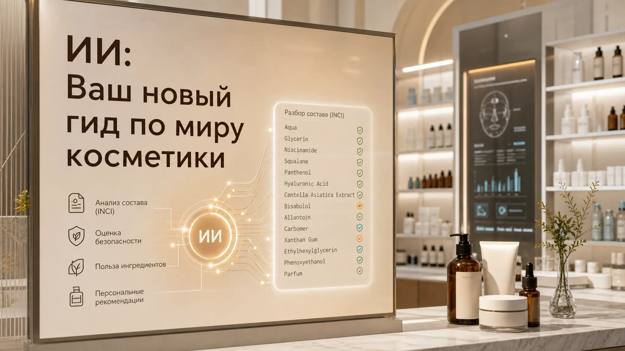 Искусственный интеллект анализирует состав косметических средств, помогая потребителям делать осознанный выбор и находить безопасные продукты