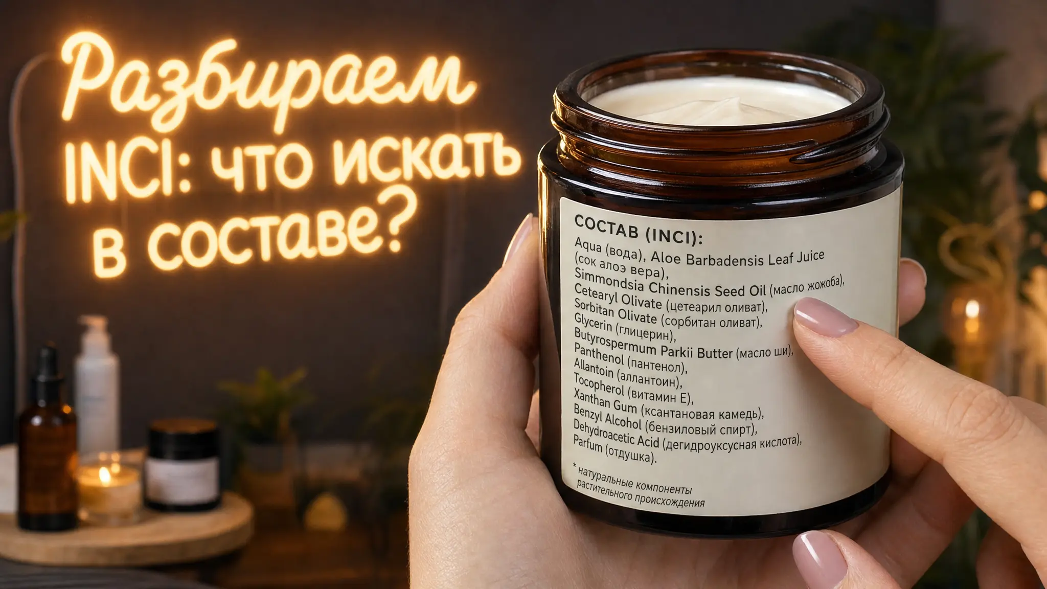 Разбор состава косметики по маркировке INCI для определения натуральности продукта